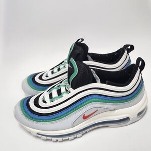 Nike Air Max 97 GS Pure Platinum Light Crimson Size 6Y